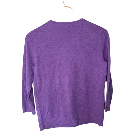 Talbots Pure Cashmere 3/4 Sleeve Sweater - Picture 3 of 9